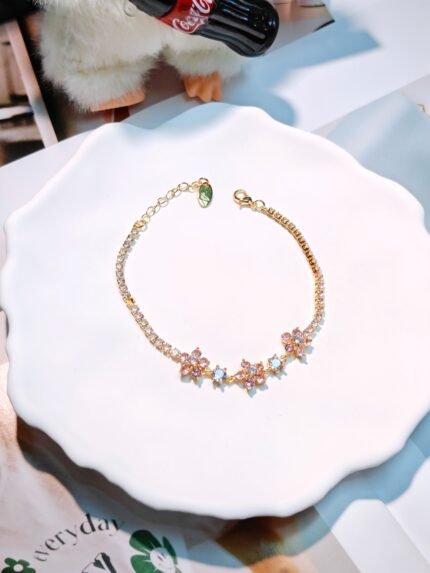 colorful flower bracelet